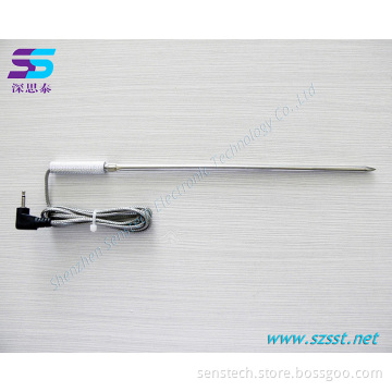 Barbecue stainless steel food temperature probe